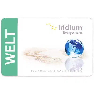 Iridium-SIM Karte Prepaid 5 Voucher-Iridium